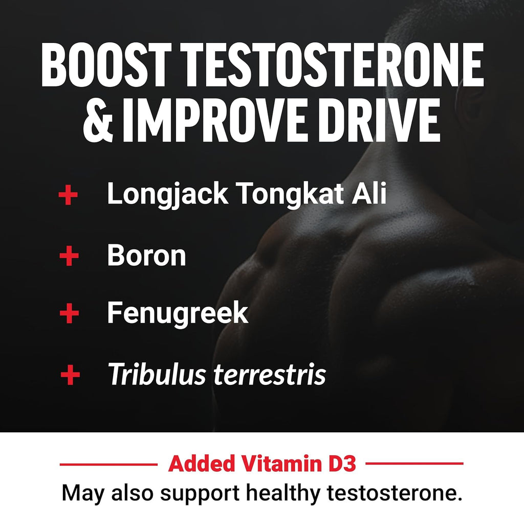 Force Factor Test X180 Gummies Testosterone Booster for Men with Tongkat Ali, Horny Goat Weed, Tribulus Terrestris, Fenugreek, & Black Maca, Testosterone Supplement for Men, Berry Punch, 60 Gummies